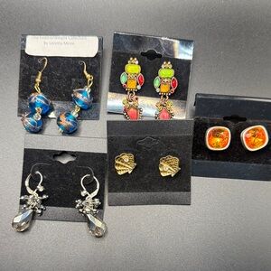 Lot of 5 vintage/ newer Earring Sets